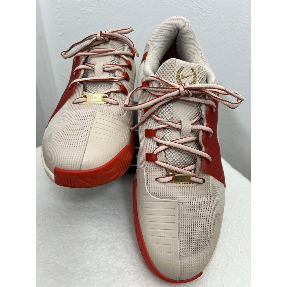 Nike GP Challenge 1 PRM Women’s Tennis Shoes Sz 12 Sail Red‎ Gold Air Zoom